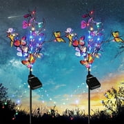 Aidoshy Outdoor Solar Lights, Dusk till Dawn, Multicolor for Decoration, 2 Pack